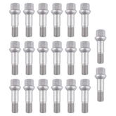 20Pcs Wheel Lug Bolts Nuts for Mercedes S G M R-Class CL600 CL63 AMG CL65 AMG S350 S430 S500 S55 AMG ML550 GL450 G500 0009905307 2204010270